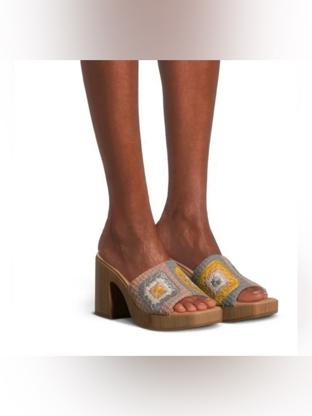 No Boundaries Women's Crochet
Mid-Heel Sandals